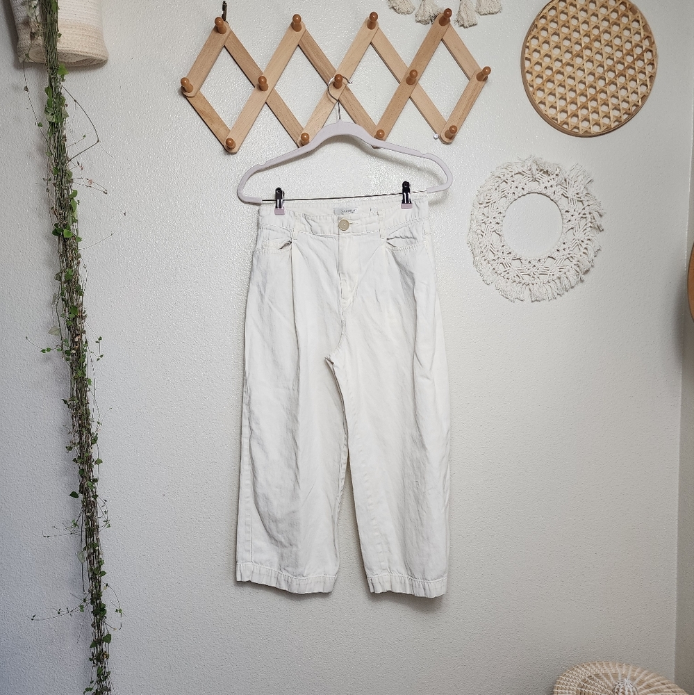 Vince White Wide Leg Pants